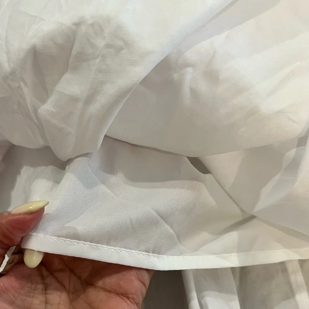 Commense White A-Line Full Maxi Skirt - Picture 10 of 11